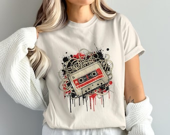 Cassette Tape PNG, Retro Music Clipart, Cassette Png, Music Png, 80s Tape, Sublimation Png, Digital Download