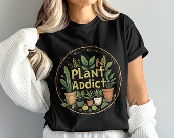 Plant Addict PNG, Plant Png, Plants Clipart, Plant Lover Gift, Gardener Png, Digital Download, Digital, Png