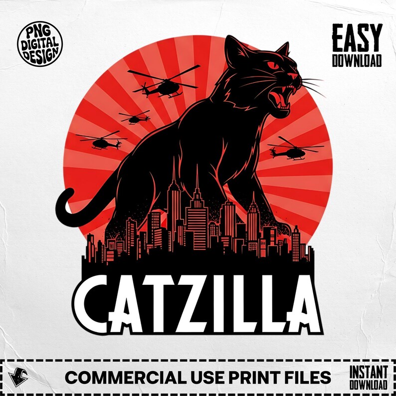 Catzilla PNG, Catzilla Digital, Catzilla Clipart, Funny Cat Png, Cat ...