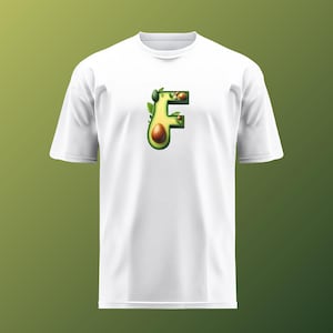 Avocado Alphabet Bundle, Avocado Letters & Numbers , Transparent PNG ...