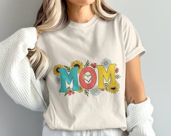 Imagem PNG floral de mãe, Clipart de mãe, PNG para o Dia das Mães, Design Boho para Mãe, PNG para sublimação, Download digital, Coração de mãe