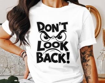 Se inte tillbaka png, motiverande png, ögon png, sarkastisk png, digital nedladdning, positiva vibbar, inspiration png