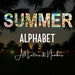 Summer Background Alphabet Letters Bundle, Summer Theme PNG Letters ...