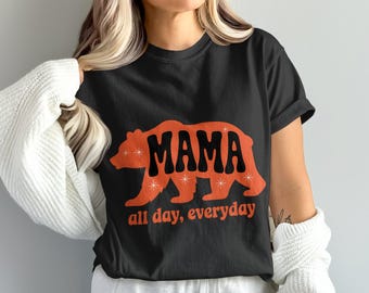 Mamma Orsa PNG, Tutto il giorno, tutti i giorni, Mamma PNG, Clipart Orso, Design Orso Carino, PNG Sublimazione, Download Digitale