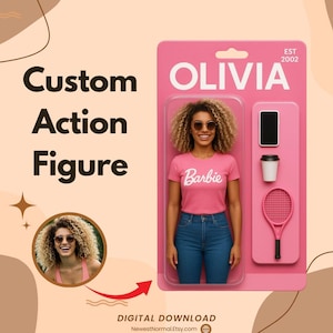 Custom Action Figures, Personalized Toy Box Designs Your Photo, Characters and Accessories Personalized for You, Digital Download
