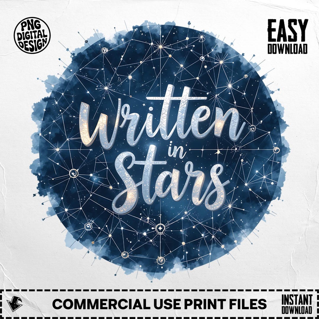 Written in Stars PNG, Star Constellation, Galaxy Png, Celestial Digital ...