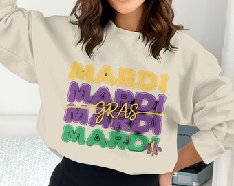 Mardi Gras PNG, Mardi Gras Clipart, Digital Download, Purple Gold Green, Fleur de Lis Png, Celebration Png
