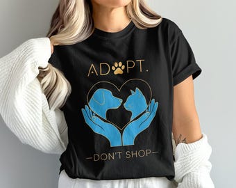 Adopt Dont Shop PNG, Dog Cat Png, Pet Paw Png, Animal Lover Png, Sublimation Png, Digital Download, Clipart