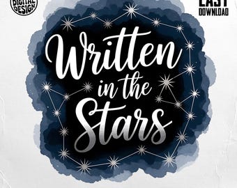 Written in the Stars PNG, Constellation Png, Galaxy Png, Star Clipart, Digital Download, Digital, PNG