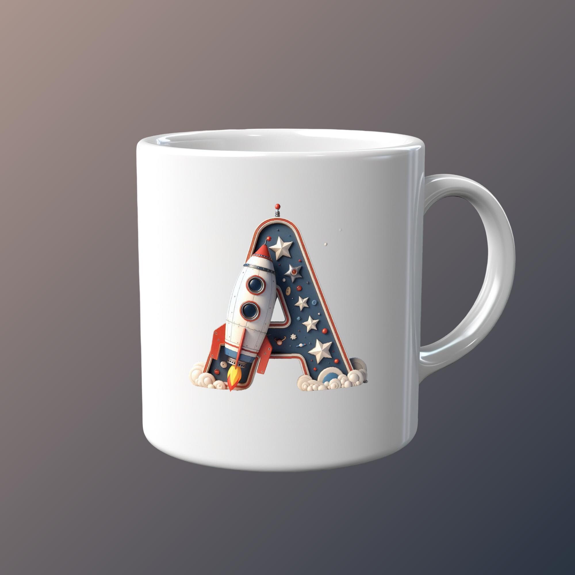 Cup Rocket Lettering Rocket Alphabet, Space Rocket Letters Numbers Rocket PNG Transparent ...