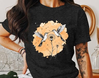 Kolibrie PNG, Kolibrie Clipart, Paardenbloem PNG, Vogel PNG, Aquarel Vogel, Sublimatie PNG, Digitale Download