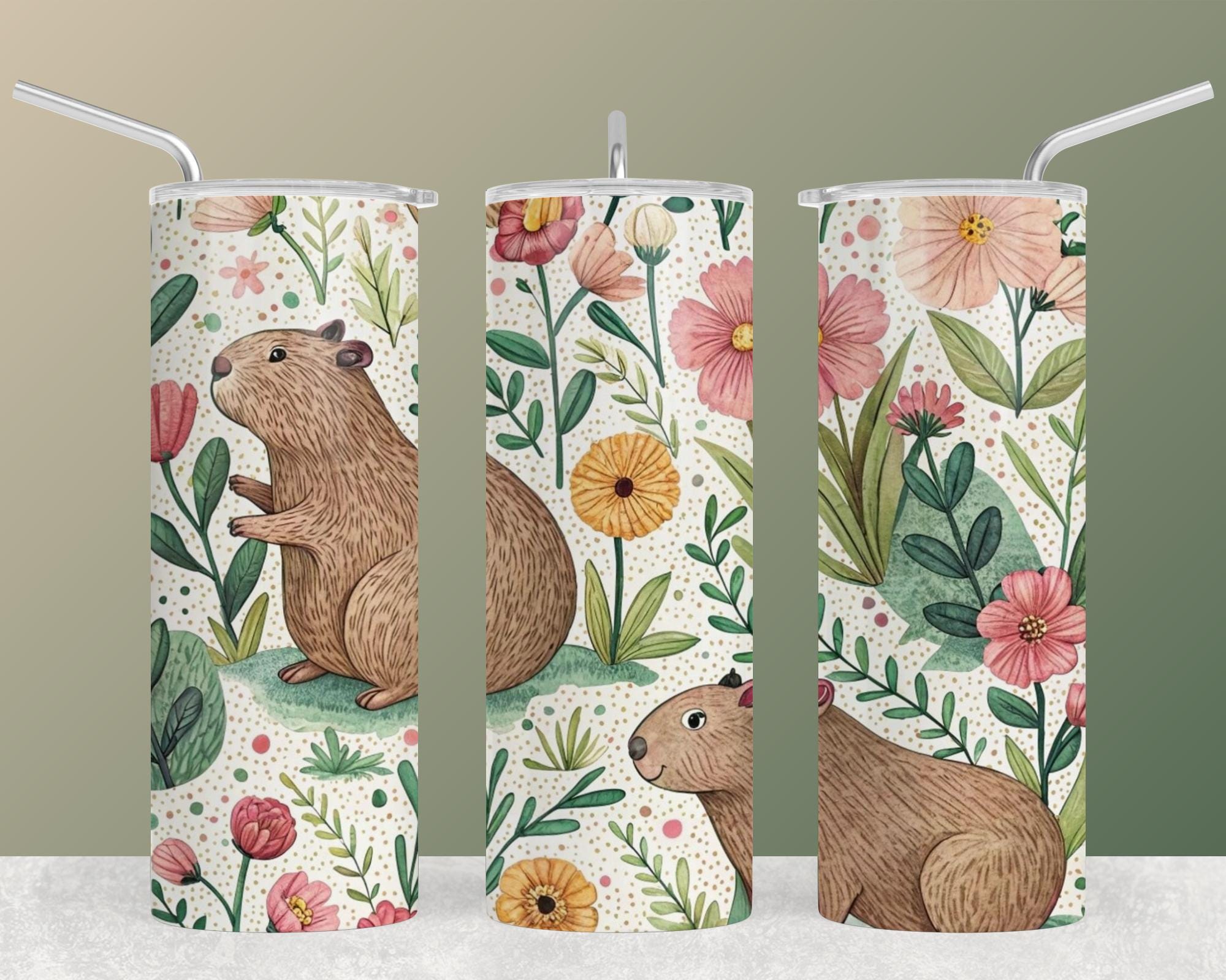 100+ Cute Capybara Seamless Pattern Bundle Digital Download Capybara ...