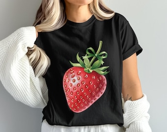 Strawberry PNG, Strawberry Clipart, Bow Png, Watercolor Strawberry, Fruit Png, Coquette Bow Style, Digital Download, Coquette Aesthetic