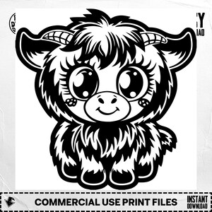 12 Cute Highland Cow SVG Bundle, Digital Download, Fluffy Cow Design, Shirt Design, Nursery Decor, Mug Design, Tumbler Design, Scrapbooking