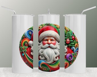 60+ 3Dサンタクロースクリスマスオーナメント昇華PNGクリスマス