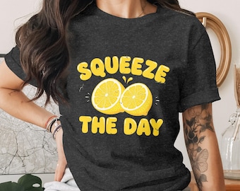 Squeeze the Day PNG, Lemon Png, Summer Png, Motivational Png, Citrus Png, Positive Png, Digital Download