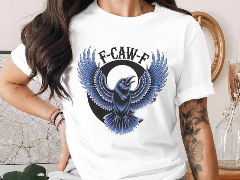 F-caw-f Crow Png, Raven Clipart, Bird Png, F-caw-f Design, Sublimation ...