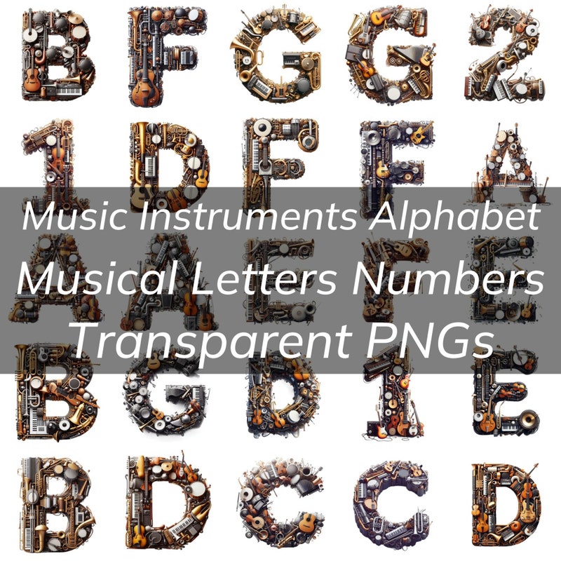 Musical Instruments Letters Piano Strings - Etsy