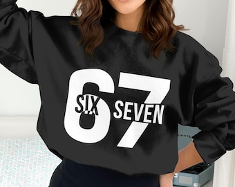 Six Seven PNG, Six Seven Clipart, Zahl PNG, Digitaler Download, T-Shirt-Design, Sublimations-PNG, Druckdatei
