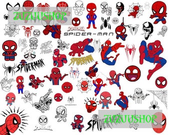 Más de 1000 Spiderman SVG, archivos png de spiderman, paquete de svg de hombre araña, svg de spidey, vector de hombre araña bebé, Descarga instantánea