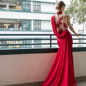 Chinese Bridal Gown | Modern Qipao | Modern Cheongsam |  Chinese Bride | Chinese Tea Ceremony | Chinese Wedding Dress