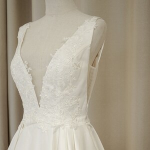 Deep V Bridal Gown | Wedding Gown