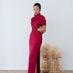 Final Sale Modern Two Piece Cheongsam | Chinese Qipao | Mandarin Collar | Chinese  Dress | Chinese Bride | Chinese Tea Ceremony - Etsy