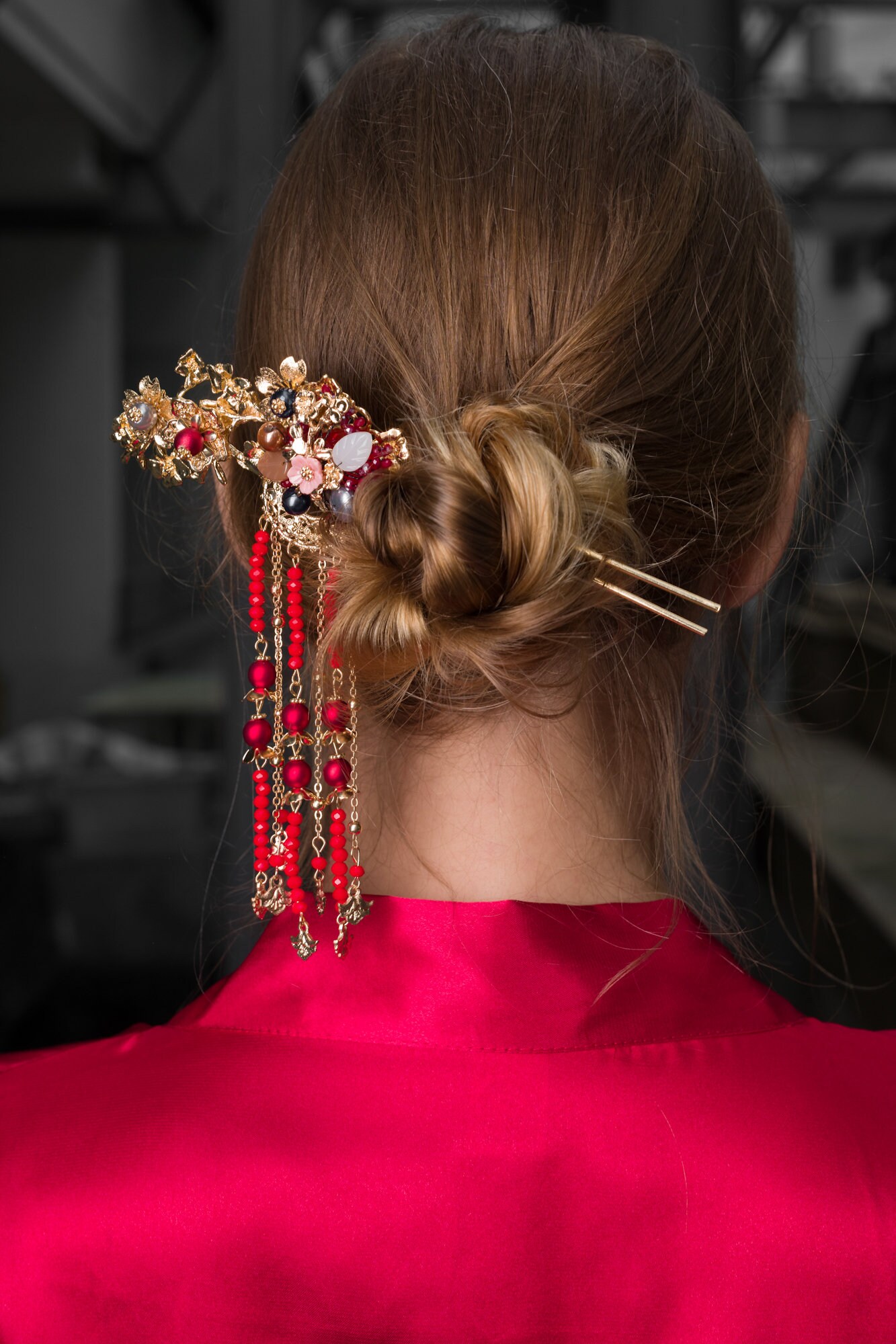 Modern Hair Piece | Oriental Hair Pin | Chinese Bride | Chinese Tea ...