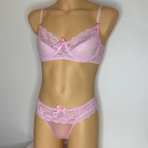 Lace Sissy Bra for Men Push up, Sissy lingerie for men,  Plus size AAA up Bra, Luxury Lace Bra for Transgender Men, Male lace lingerie