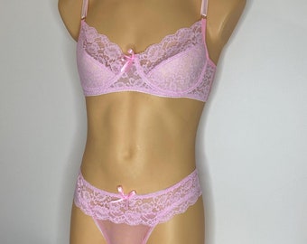 Lace Sissy Bra for Men Push up, Sissy lingerie for men,  Plus size AAA up Bra, Luxury Lace Bra for Transgender Men, Male lace lingerie