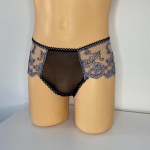 Sissy panty, Sissy lingerie, Sexy Men Panties, Sheer Lace Panties,  Sheer Lace Men&#39;s panties for sissy, See through sissy panties