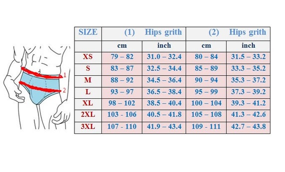Panty sizes for men deals