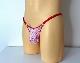 Herr Spandex Thong Underkläder, Handgjorda Sissy Panty