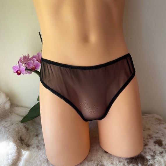 Sous-vêtement Homme Sexy En Dentelle Transparente - String Avec Poche - Neuf Avec étiquettes