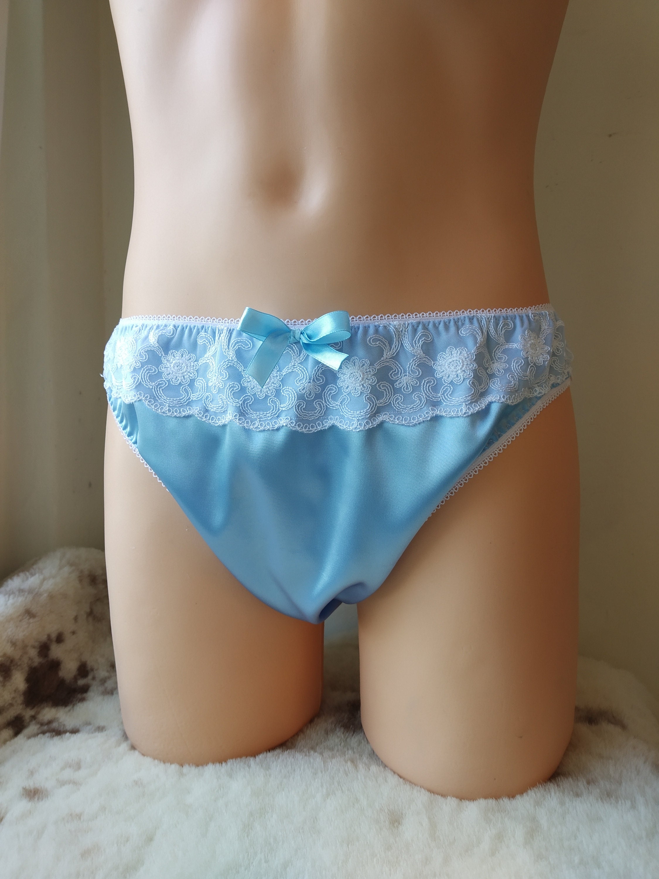 Silk Sissy Panties Unisex Panties Frilly Panties Satin Etsy