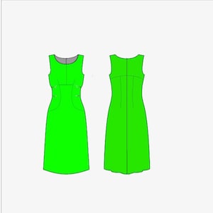 Womens Sewing Pattern size XS/S/M/L/XL  -Clothing Modern Sewing Patterns - PDF Patterns Dress Pdf sewing patterndigital pattern