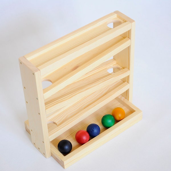 Montessori Ball Tracker Wooden Ball Race