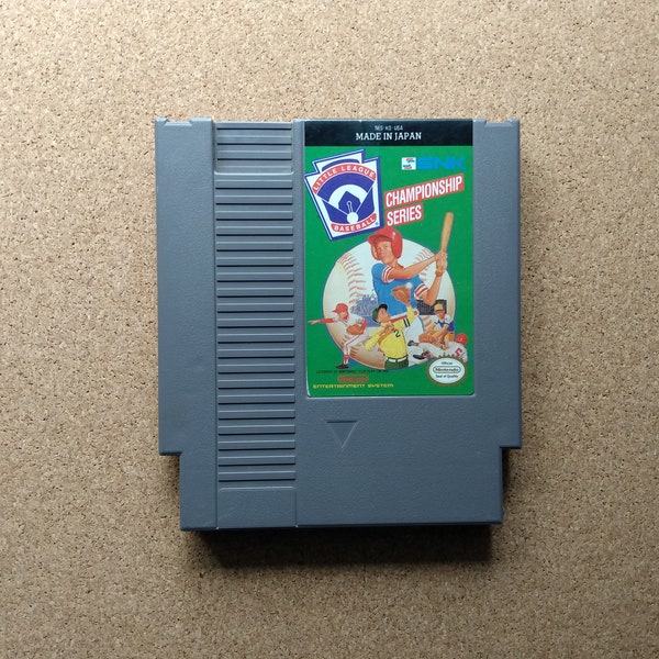 Authentic Nintendo NES Little League Baseball Video Game Cartridge