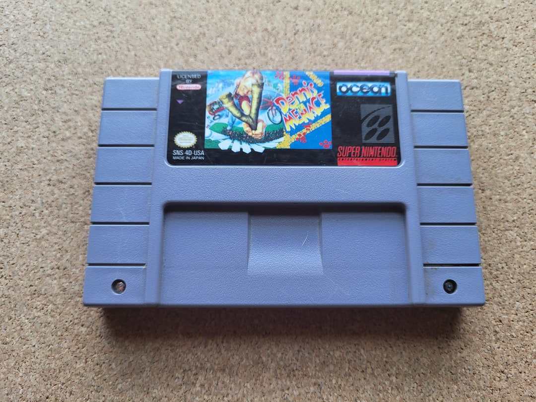 Authentic Super Nintendo SNES Dennis the Menace Video Game