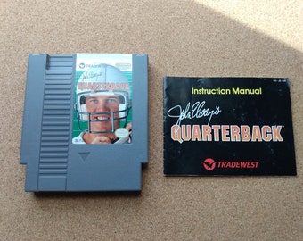 Authentic Nintendo NES John Elway's Quarterback Video Game Cartridge