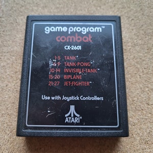Authentieke Atari 2600 Combat-videogamecartridge