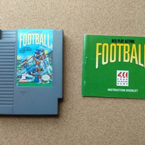Authentic Nintendo NES NES Play Action Football Video Game Cartridge