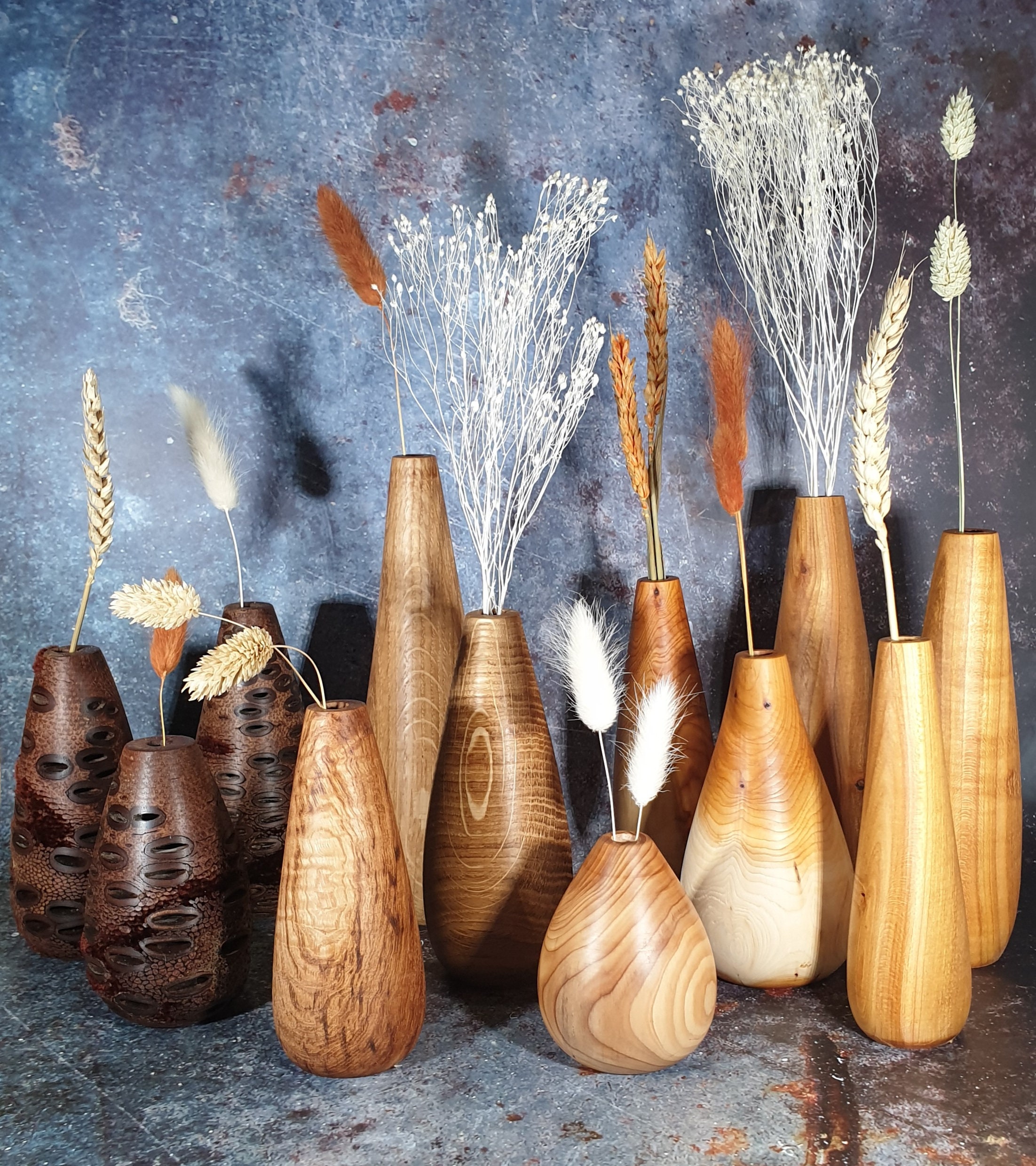 Dried Flower Vases Set of 3 Etsy