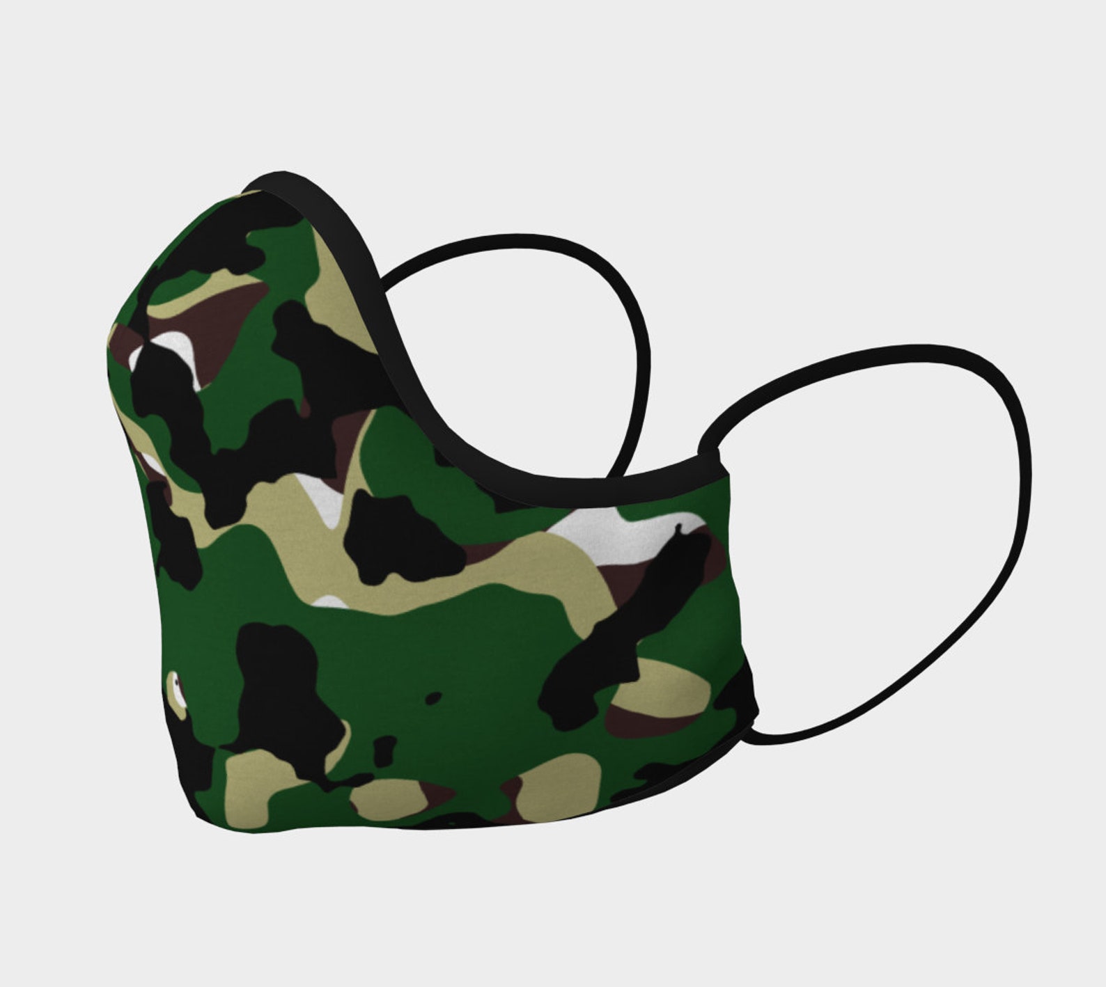 Camo Face Mask V1 Men or Women Beard Washable Face Mask Etsy