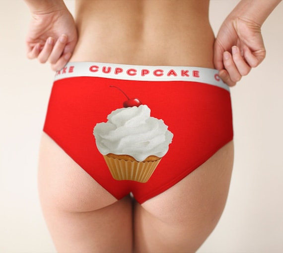 Cherry Cupcake V3 Panties Boyshort Knickers Lingerie Womens