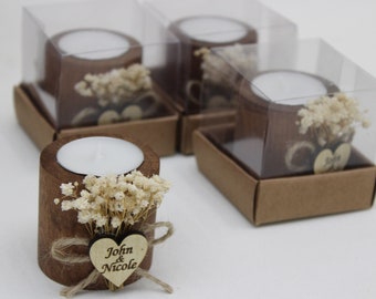 Personalized Candle Wedding Favor, Wedding Favors for Guests in Bulk, Wedding Guests Gifts, Wedding Party Favors, Bridal Shower Favors