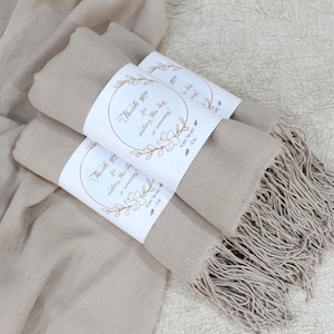 20 Pcs Pashmina Shawl Wedding Favors for Guests Pashminas in Bulk Bridal Shower Favors Shawls for Wedding Personalized Party Favors Bulk