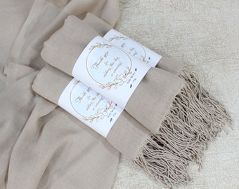 20 Pcs Pashmina Shawl Wedding Favors for Guests Pashminas in Bulk Bridal Shower Favors Shawls for Wedding Personalized Party Favors Bulk