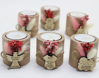 Handgefertigte Babyparty-Gastgeschenke, Babyparty-Geschenke für Gäste, rustikale Hochzeits-Gastgeschenke, einzigartige Gastgeschenke, Teelichthalter, danke Gastgeschenke