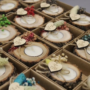 50 Pcs Personalized Candle Wedding Favors, Wedding Favors for Guests in ...